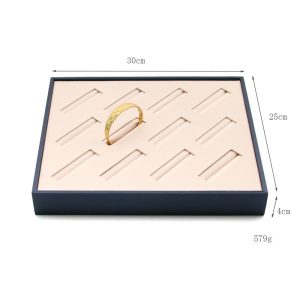Magasin de bijoux plaque de bijoux présentoir de bijoux plaque de bague en cuir brossé plaque de pendentif plaque de bracelet plaque de sélection de bijoux – Image 7