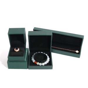 Nouveau feu vert bijoux de luxe boîte de rangement de bijoux bijouterie bague bracelet collier clou boucle d'oreille bracelet – Image 3