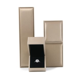 Boîte d'emballage de bijoux en pu brossé bijoux pendentif bague boucles d'oreilles bracelet bracelet collier boîte de rangement luxe léger – Image 5