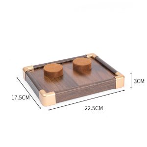 Présentoir à bijoux collier rétro en noyer de qualité supérieure présentoir à bijoux plaque de boucles d'oreilles plateau d'affichage de boucles d'oreilles – Image 10