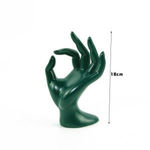Présentoir à bijoux bague en résine verte bracelet accessoires à bijoux bijouterie bijouterie fenêtre comptoir présentoir – Image 2