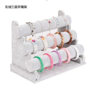 Présentoir en flanelle pour bandeau à trois couches, bracelet fleur de tête, présentoir à bijoux, bracelet de montre, présentoir à bijoux. – Image 3
