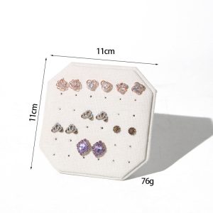 Porte-bijoux en rondins présentoir polyvalent bague boucles d'oreilles porte-bracelets bijouterie porte-photos en direct – Image 7