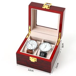 Boîte de montre de peinture ponctuelle transfrontalière boîte à bijoux en molleton de perles boîte-cadeau à 24 chiffres boîte de rangement de poussière de bijoux pour hommes et femmes – Image 6
