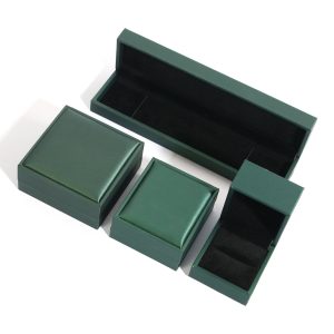 Nouveau feu vert bijoux de luxe boîte de rangement de bijoux bijouterie bague bracelet collier clou boucle d'oreille bracelet – Image 4