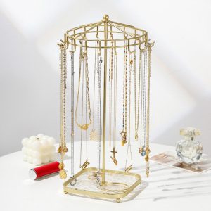 Spot transfrontalier, boucles d'oreilles créatives en métal, colliers, porte-bagues, accessoires de diffusion en direct de perles de bijouterie, porte-bijoux. – Image 4