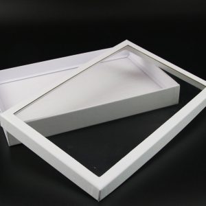 Boîte à bagues transparente à 100 positions, boîte à boucles d'oreilles en papier blanc, présentoir de bijouterie, accessoires d'affichage de boîte d'emballage – Image 4