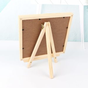 Cadre photo en bois boucles d'oreilles murales, boucles d'oreilles, tableau d'affichage, présentoir de bijoux, ornement de bague, collier, support de rangement, bijoux. – Image 2