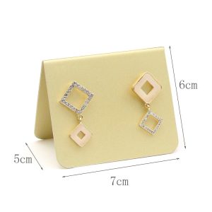 Présentoir à bijoux, présentoir à bijoux en bambou vert et microfibre de bois, table fluide, ensemble de trois pièces, présentoir à bagues, présentoir à boucles d'oreilles, présentoir à bracelets. – Image 2