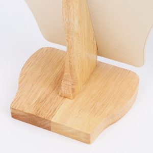 Présentoir de collier de cou de portrait de bijoux, support de pendentif de cou de modèle de comptoir, support de bijoux de base en bois haut de gamme – Image 3