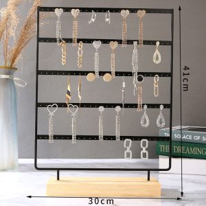 Porte-bijoux en métal spot transfrontalier, boucles d'oreilles, clous, boucles d'oreilles, présentoir, bijouterie, diffusion en direct, accessoires de présentation de bijoux de stand – Image 10