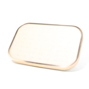 Plaque à bijoux en métal, porte-bijoux, plaque à bijoux beige en microfibre en alliage d'aluminium, présentoir à bijoux européen, stockage de bijoux – Image 7