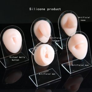 Porte-bijoux, oreille simulée en silicone, ustensiles d'enseignement, porte-boucles d'oreilles, support en acrylique, présentoir de bijouterie, accessoires de bijoux. – Image 2