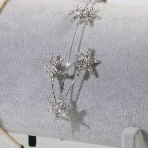 Support de bandeau horizontal fleur de glace polaire tête boucle support bandeau présentoir présentoir de bijoux présentoir de bijouterie accessoires de tir – Image 4
