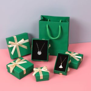 Emballage cadeau de bijoux portable boîte d'emballage en carton boîte-cadeau fille collier boucles d'oreilles bague bracelet boîte à bijoux – Image 13