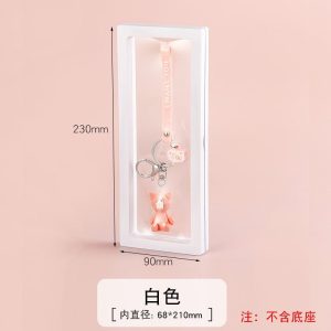 Boîte à bijoux pe boîte d'affichage transparente boîte de suspension bracelet bracelet jade présentoir anti-oxydation compteur présentoir – Image 21