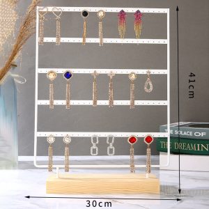 Porte-bijoux en métal spot transfrontalier, boucles d'oreilles, clous, boucles d'oreilles, présentoir, bijouterie, diffusion en direct, accessoires de présentation de bijoux de stand – Image 11