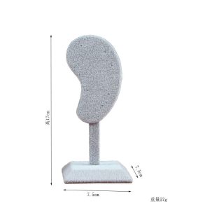 Nouveaux produits créatifs , support de boucle d'oreille en flanelle support de boucle d'oreille en pu dans le support de boucle d'oreille, accessoires de diffusion en direct, une pièce est envoyée au nom des autres. – Image 3
