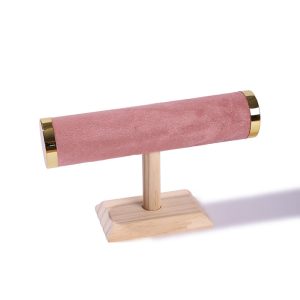 Bracelet spot transfrontalier, présentoir de montres, bijoux en bois massif, bracelet cylindrique, accessoires photo, porte-bracelet de luxe léger haut de gamme. – Image 7