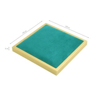 Présentoir de collier de rangement vert rétro créatif présentoir de bijoux en cuir brossé présentoir de style européen – Image 6