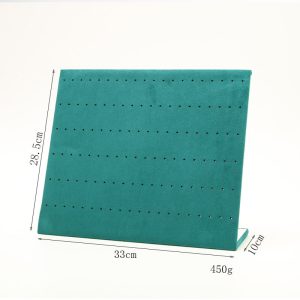 Présentoir de bijoux en polaire microfibre, boucles d'oreilles, clous, boucles d'oreilles, collier, support de bracelet, présentoir de bijoux, accessoires de tir de stand de marché de nuit – Image 2
