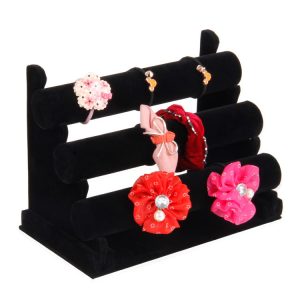 Vente en gros de bijoux, présentoir de bracelet en flanelle amovible à trois couches, présentoir de montre-bracelet – Image 5