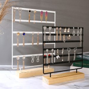 Porte-bijoux en métal spot transfrontalier, boucles d'oreilles, clous, boucles d'oreilles, présentoir, bijouterie, diffusion en direct, accessoires de présentation de bijoux de stand – Image 4