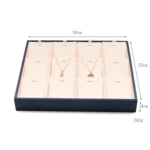 Magasin de bijoux plaque de bijoux présentoir de bijoux plaque de bague en cuir brossé plaque de pendentif plaque de bracelet plaque de sélection de bijoux – Image 2