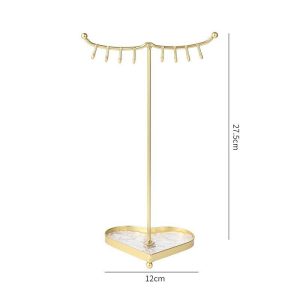 Spot transfrontalier, boucles d'oreilles créatives en métal, colliers, porte-bagues, accessoires de diffusion en direct de perles de bijouterie, porte-bijoux. – Image 2